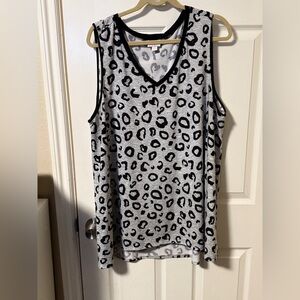 Lularoe Kristina Tank Leopard Print 3XL